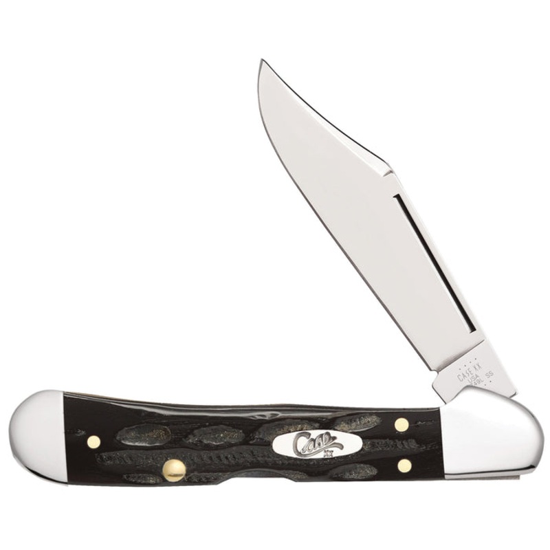 Case Jigged Buffalo Horn Mini CopperLock