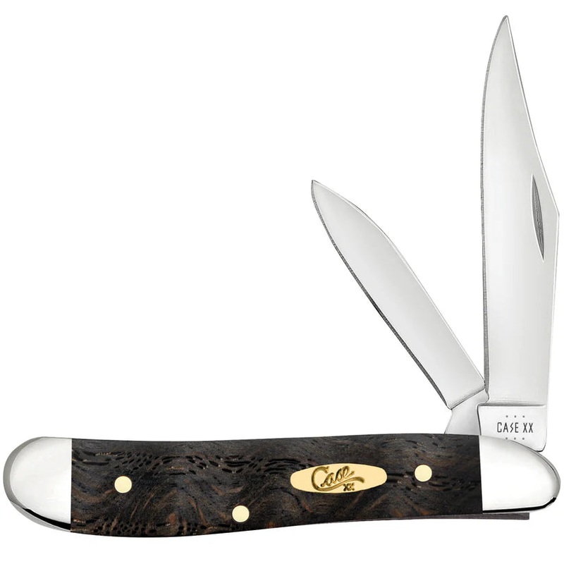 Case Smooth Black Curly Oak Wood Peanut