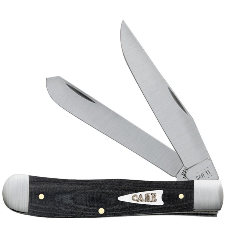 Case Smooth Black Micarta Trapper