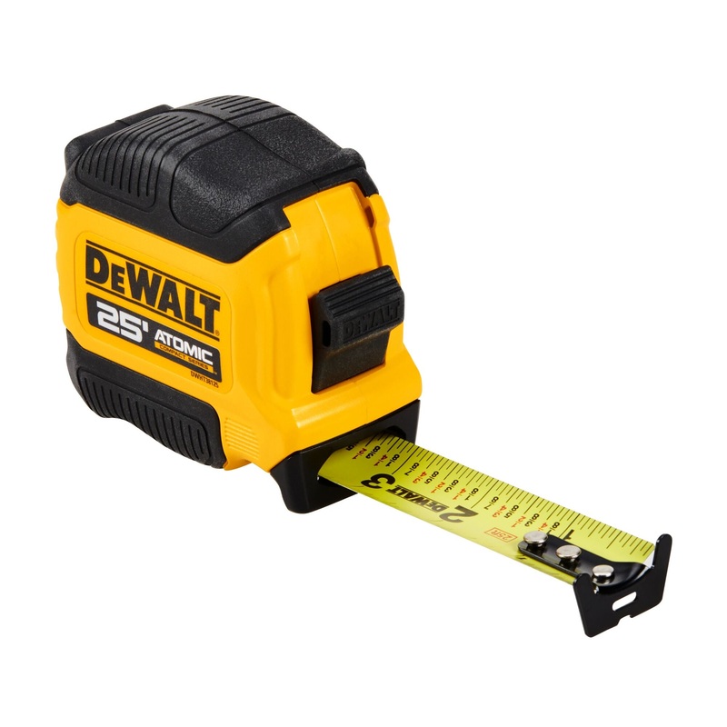 Compact Measure Tape 25′ FT X 1-1/8 Atomic Dewalt
