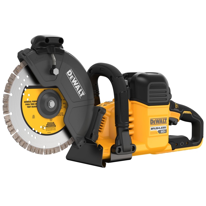 Concrete Cut-Off 9 60V W/2 Battery 9.0AH Flexvolt Dewalt