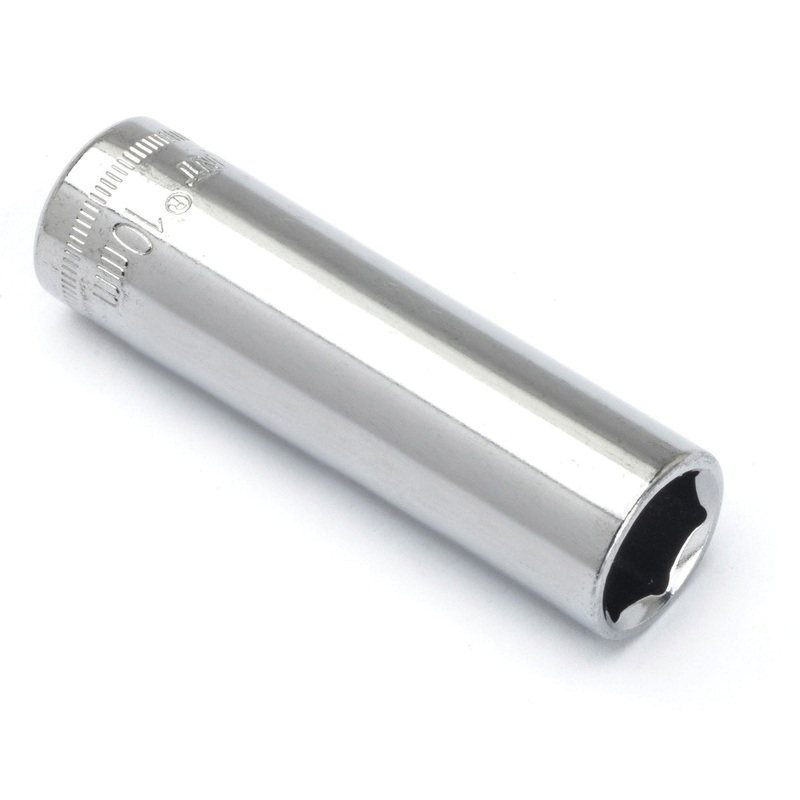 CRESCENT CDDS17N Socket, System of Measurement: Metric, Deep Length, 10 mm Socket, 1/4 in Drive, 6-Point