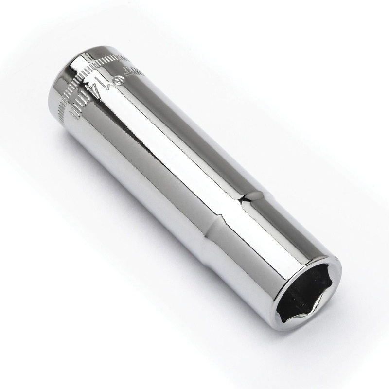 CRESCENT CDDS73N Socket, System of Measurement: Metric, Deep Length, 14 mm Socket, 1/2 in Drive, 6-Point