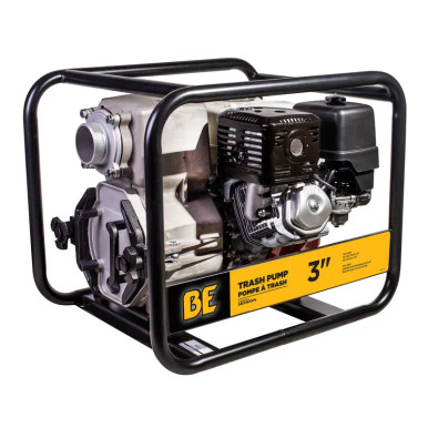 BE Power Equipment TP-3013HM 3" 370 GPM Trash Transfer Pump with Honda GX390 Engine