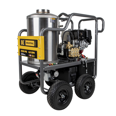 BE Pressure HW4013HBG Professional 4000 PSI 4.0 GPM (Gas - Hot Water) Pressure Washer w/ General Pump & Electric Start Honda GX390 Engine