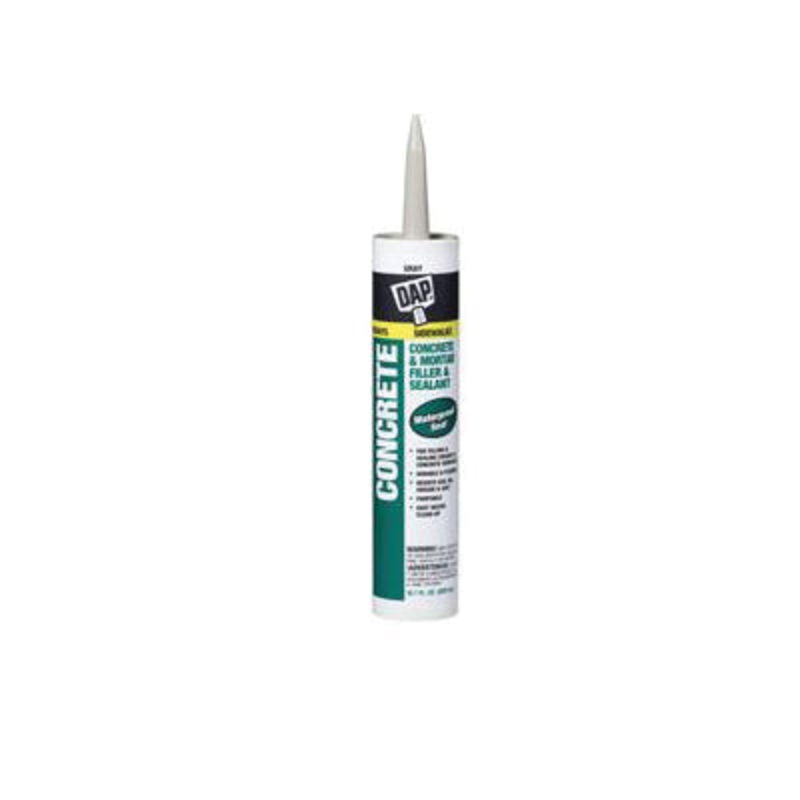 DAP 7079818096 Concrete Waterproof Filler and Sealant, Paste, Gray, Slight Ammonia, Latex Base, 24 hr Full Cure