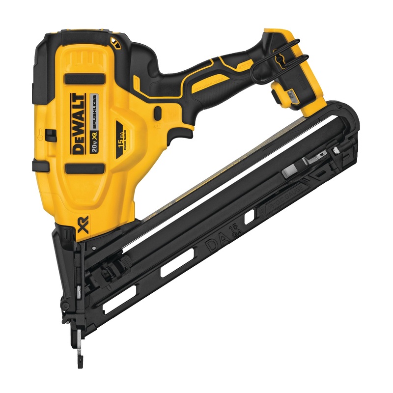 DeWALT MAX XR DCN650B Angled Finish Nailer, Tool/Kit: Tool, 110 Nail, 1-1/4 to 2-1/2 in L Nail, In-Line Magazine