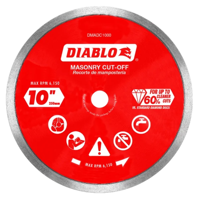 Diablo 3 Diamond Continuous Rim Masonry Cut-Off Disc