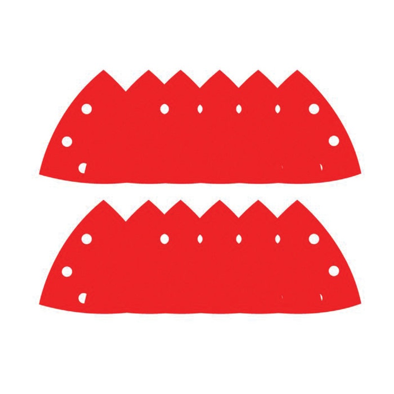 DIABLO DCT334ASTH12G Detail Triangle Assorted Sanding Sheet, 3-3/4 in L, 80, 120, 220 Grit, Ceramic Abrasive