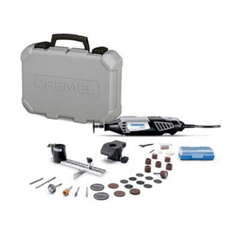 DREMEL 4000230 High Performance Rotary Tool Kit, Tool/Kit: Kit, 1/8 in Collet, 120 VAC, 5000 to 35000 rpm Speed