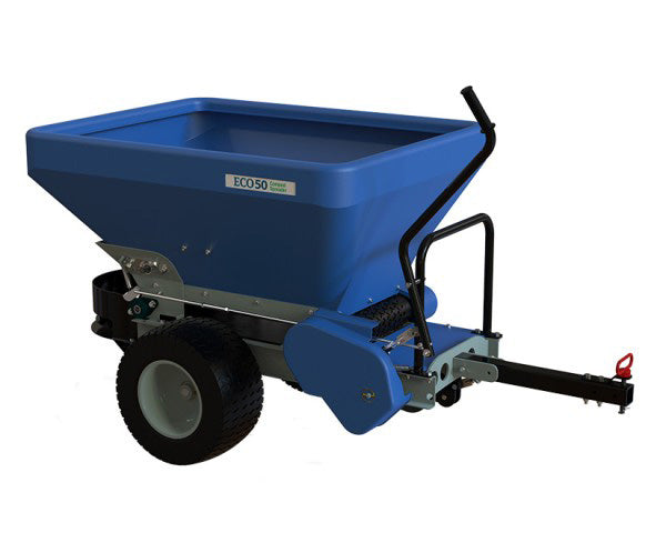 Ecolawn ECO 50 Tow-Behind Compost Spreader 11.5 Cu Ft Ground Driven