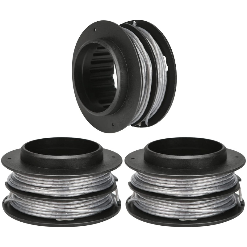 Eyoloty KST-130X String Trimmer Spool Replacement 17ft 0.08 Compatible with Kobalt 40-Volt String Trimmer Models KST 130X-06 and KST 130X (3 Pack)