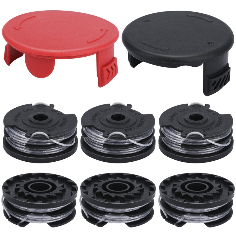 Eyoloty Rasentrimmer Fadenspule F016800351 passend fr Bosch AdvancedGrassCut 36 ART 30-36 LI ART 24 ART 24+ ART 27 ART 27+ ART 30 ART 30+ Ersatzfadenspule 6 m Lnge 1,6 mm (6 Spulen + 2 Kappe)