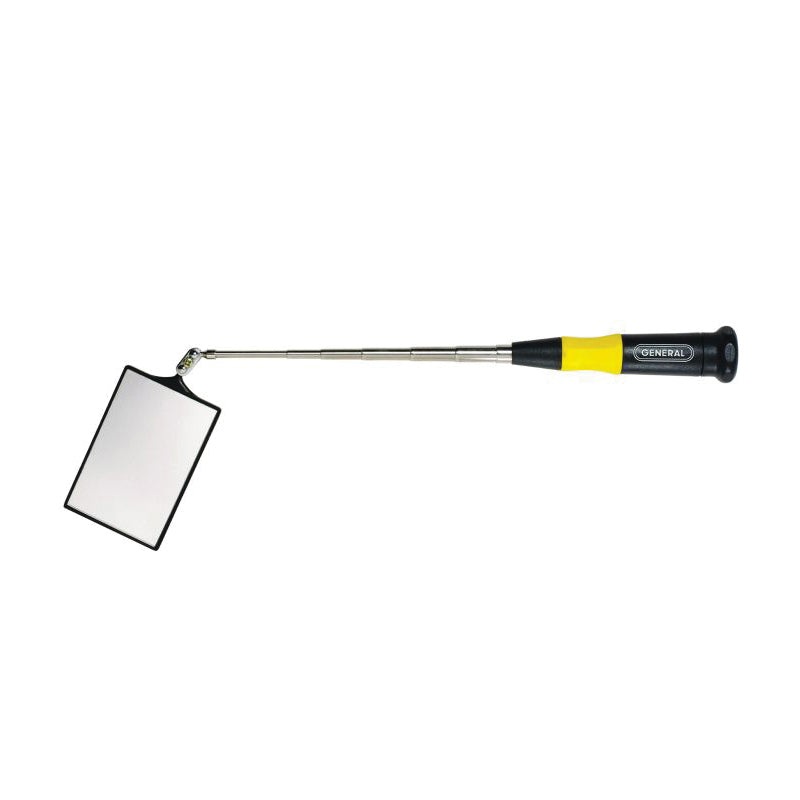 General 759570 Inspection Mirror, 2 in W Mirror, 3 in L Mirror, Rectangular Mirror, Telescoping Handle