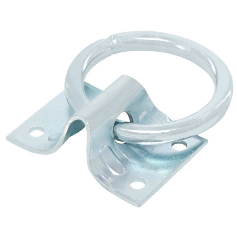 HARDWARE ESSENTIALS 322336 Hitching Ring, 2 in Trade, 340 lb Load, Steel, Zinc-Plated