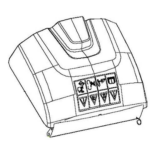 501492001 Cover Rear Flap Husqvarna Genuine OEM Part