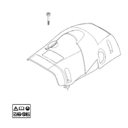 501986802 Cylinder Cover Husqvarna Genuine OEM Part