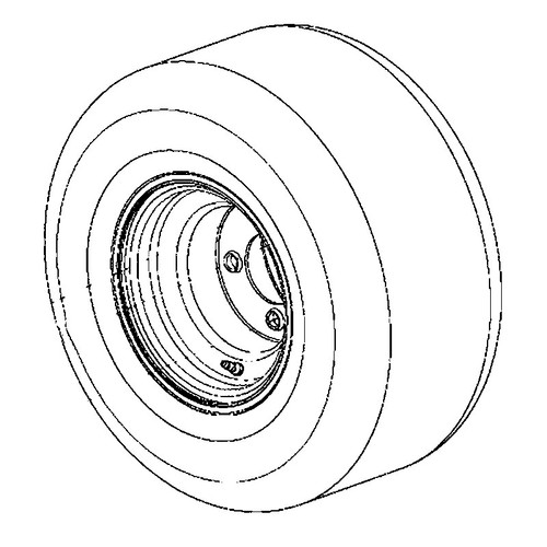 581198701 Wheel Husqvarna Genuine OEM Part - SUPERSEDED FROM 575812601, 581198702
