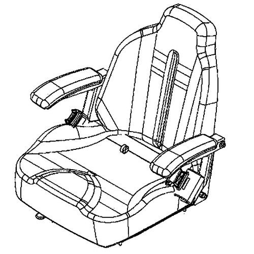 582460206 Seat 907 Track Asm Husqvarna Genuine OEM Part