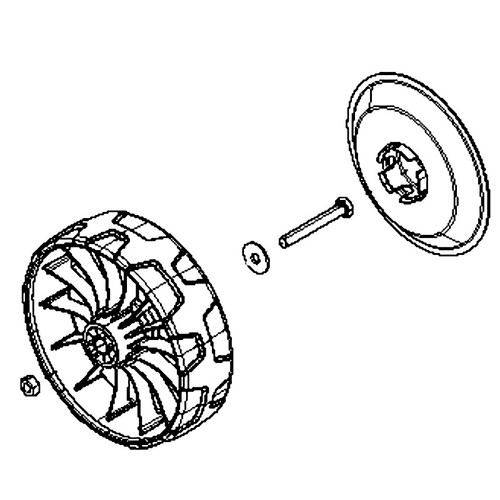 587677501 Wheel Assy Dethatcher Husqvarna Genuine OEM Part