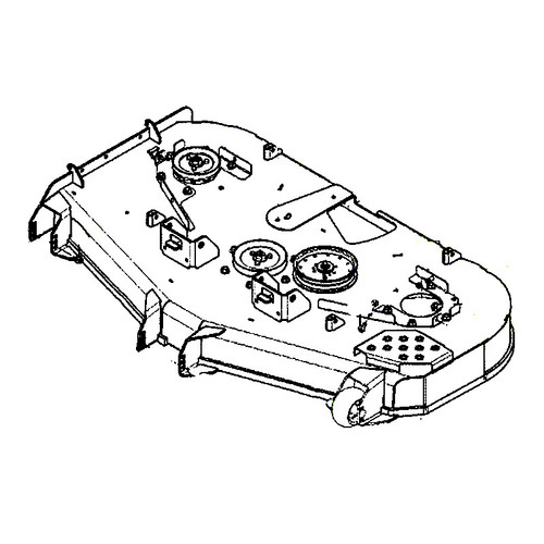 591359707 Deck W/Decals 54 7 Ga Red Husqvarna Genuine OEM Part
