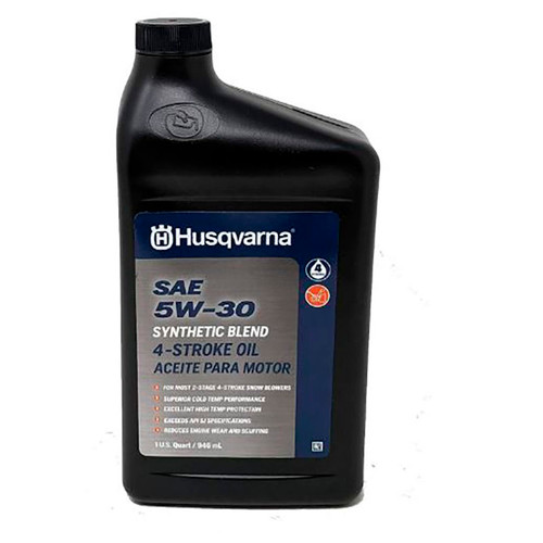 593153504 Hus 5w30 Ss 4t 12/1 Qt Ds Husqvarna Genuine OEM Part - SUPERSEDED FROM 586638402