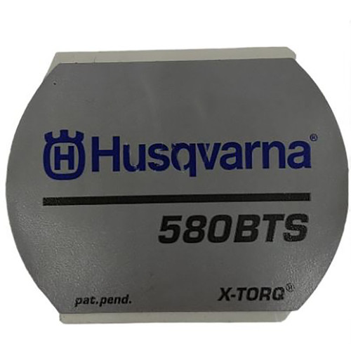 594914803 Decal Starter 580Bts Husqvarna Genuine OEM Part - SUPERSEDED FROM 576585801