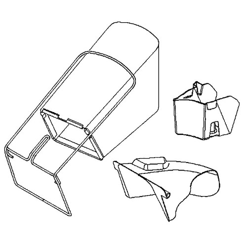 598453501 Grass Bag Side Chute Mulch Husqvarna Genuine OEM Part