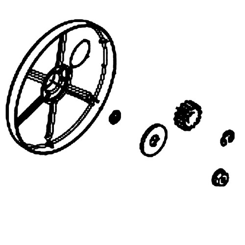 598454601 11 Wheel Drive Kit Husqvarna Genuine OEM Part
