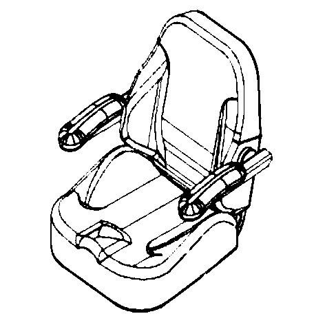 598696602 Seat.Husqvarna.18 Husqvarna Genuine OEM Part