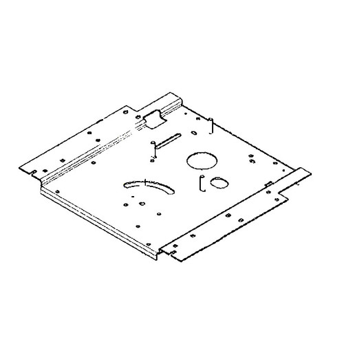 598736102 Plate Engine.23 In.Rz Black X4 Husqvarna Genuine OEM Part - SUPERSEDED FROM 588017102, 593898602