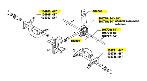 104975 } UPGRADE KIT FOR WORM GEAR