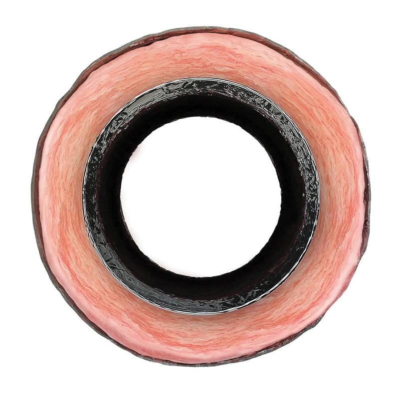 Imperial MEA-0825-6 Air Duct, 25 ft L, R4.2, 10 in-WG, Polyester
