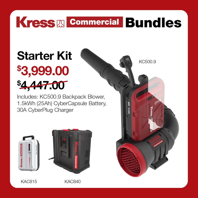 Kress Commercial KC500.9 Backpack Blower Bundle