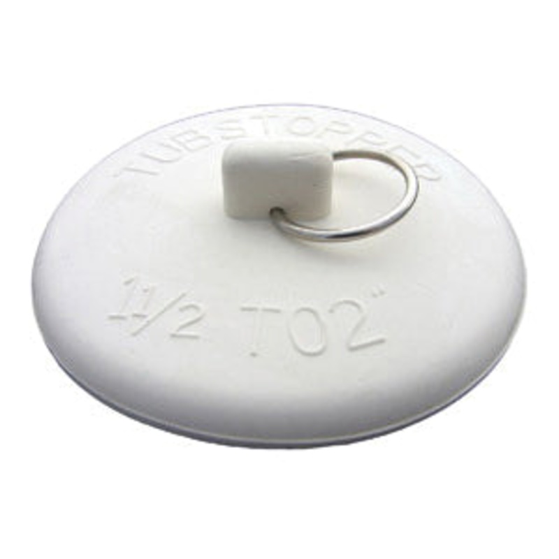 LASCO 02-3233 Stopper, Rubber, White