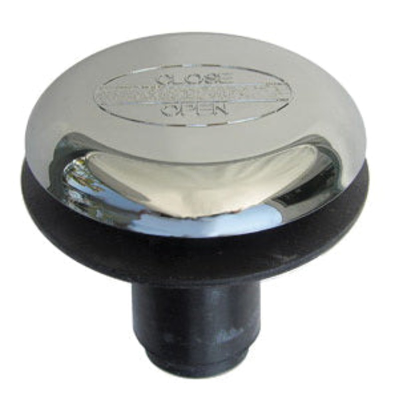 LASCO 03-4825 Tip Toe Stopper Only With Rubber Seal, 3/8 x 2 in, Chrome-Plated