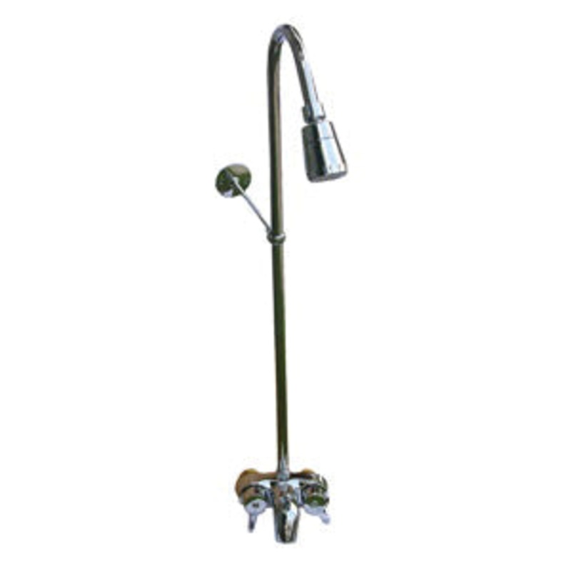 LASCO 08-2151 Add-A-Shower with Faucet, Brass, Chrome-Plated
