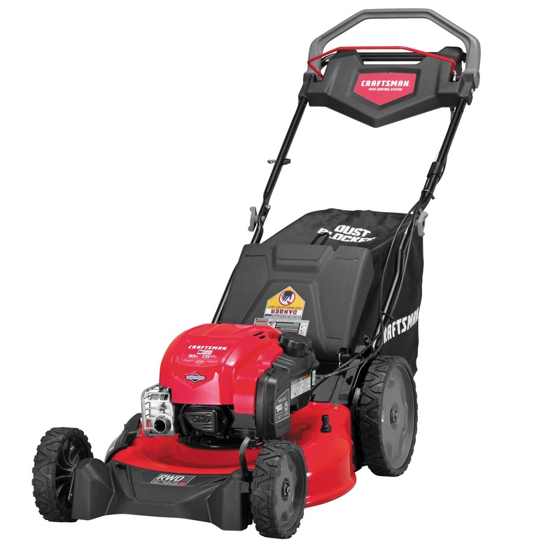 Lawn Mower 21 Self-Propelled R. Wheel Drive 163CC Craftsman