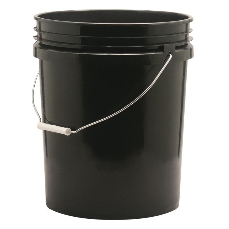 LEAKTITE 005G01BK120 Bucket, 5 gal Capacity, Black, Plastic