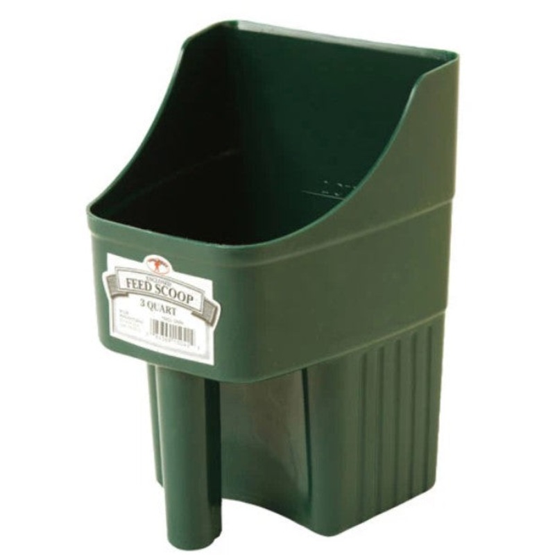 Little Giant 3 Quart Plastic Enclosed Feed Scoop