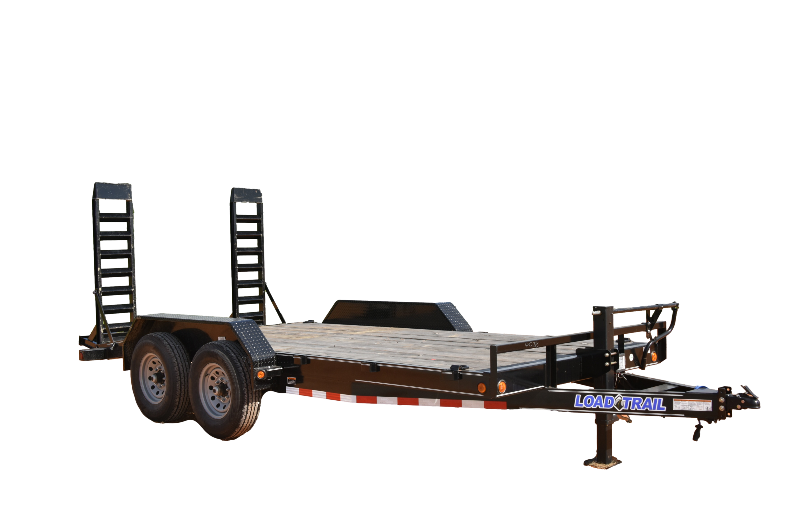 LT608 Load Trail 7X16 Car Hauler 14K W/ Fold Ramps