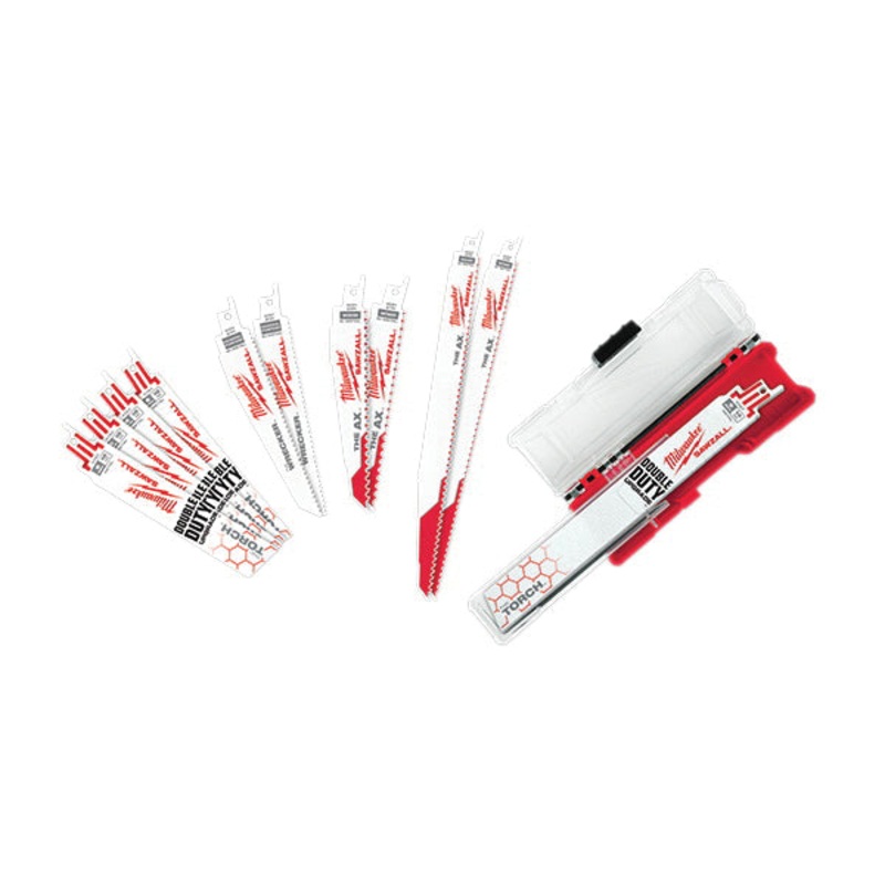 Milwaukee SAWZALL Sawzall 49-22-1129 Reciprocating Saw Blade Set, 9 in L, 1 in W, 5/8/14 TPI, Bi-Metal Blade
