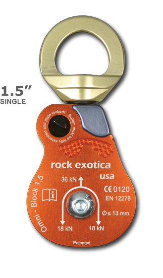 Rock Exotica Omni-Block Swivel Pulley 1.5"