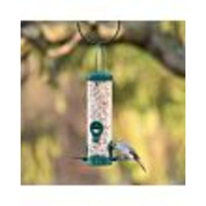 Perky-Pet Green 2-in-1 Tube Bird Feeder