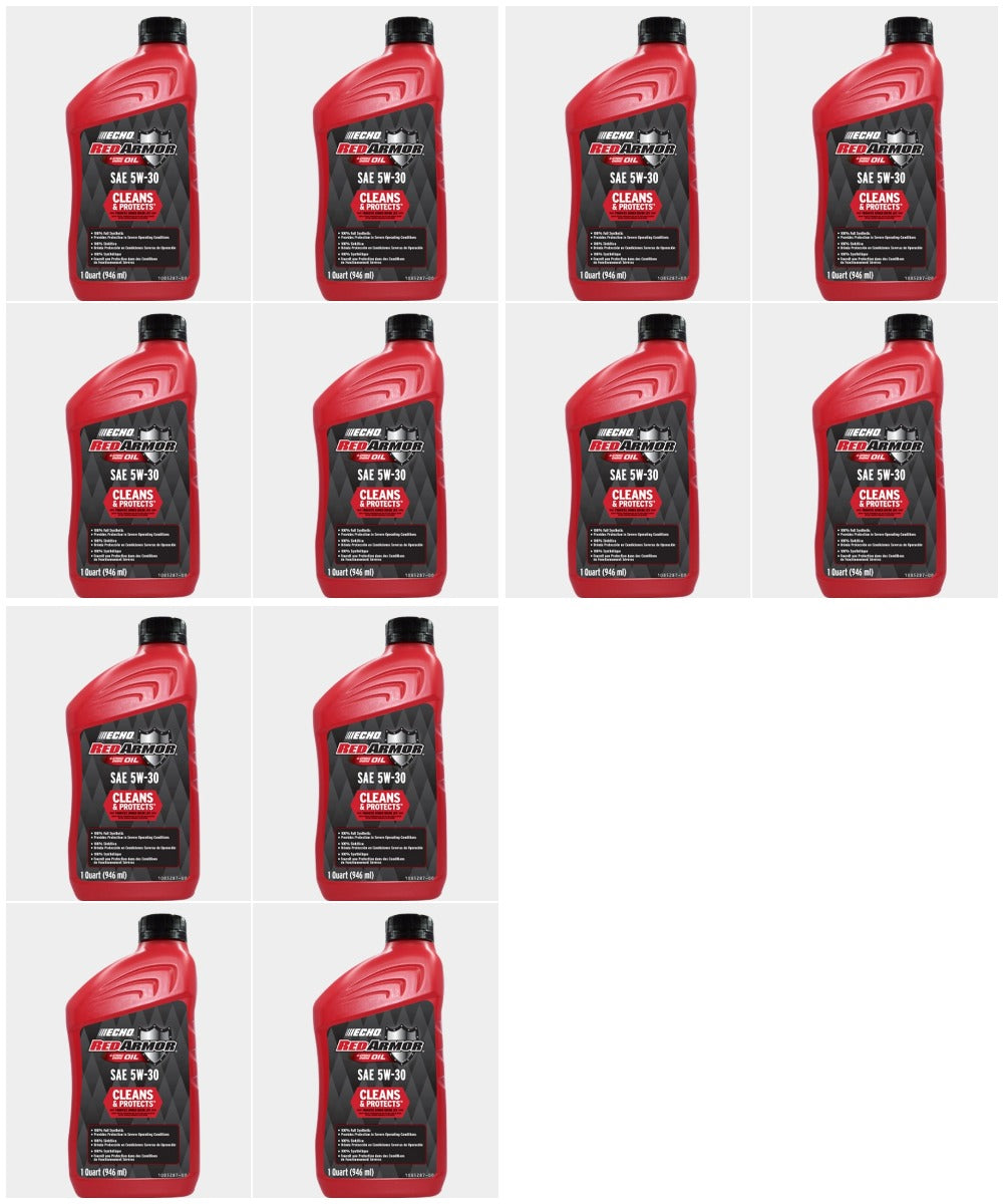 (12 Pack) 1 Quart 4-Stroke Oil Red Armor SAE 5W-30 6554032