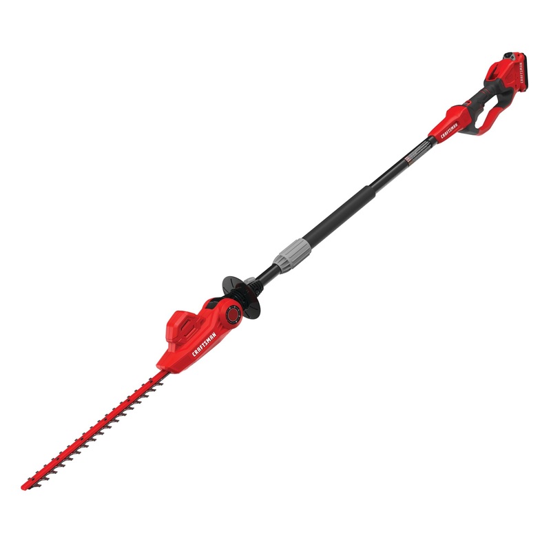 Pole Hedge Trimmer 18 20V W/Battery Charger Craftsman