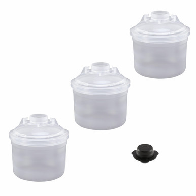 Apollo FS2503-2 3M Paint Preparation System 2.0, 6.8oz 3 pk of Liners, Lids & 1 Cap