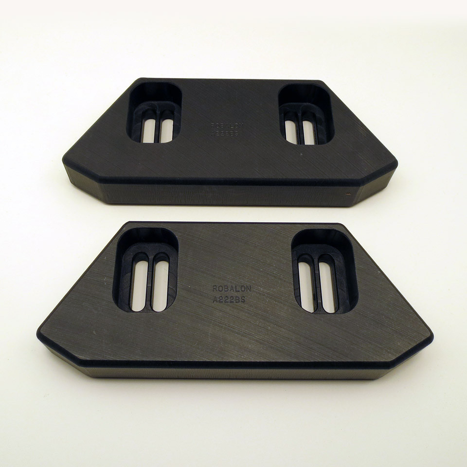 Robalon A222BS Skid Shoes for Bercomac Snowblowers (Pair)