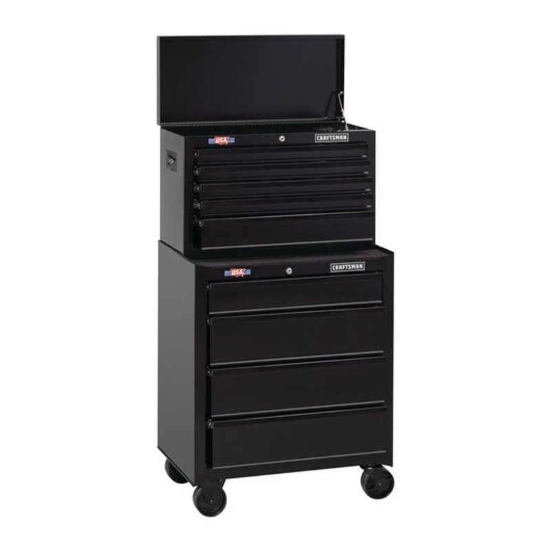 Set Tool Chest 5 Drawer & Rolling Gabinet 4 Drawer 26-1/2 Craftsman
