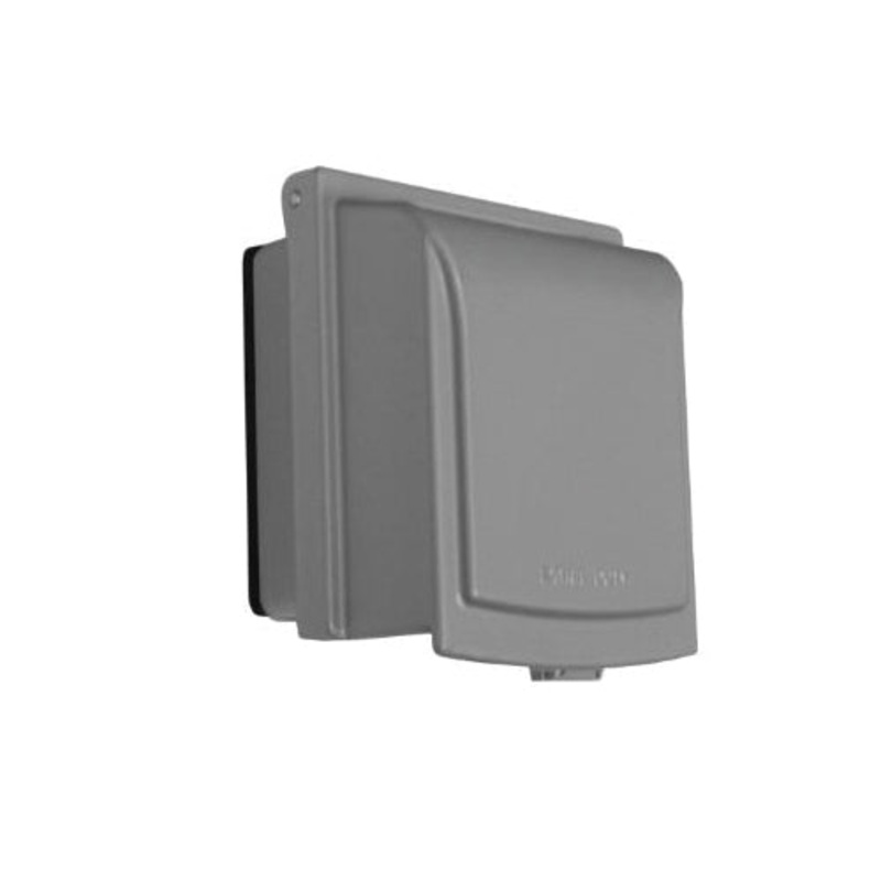 Sigma 14433M While-In-Use Receptacle Cover, 2 -Gang, 3 -Outlet, Metal Cover